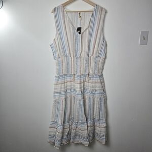 Shoreline Multicolor Striped Sleeveless Dress